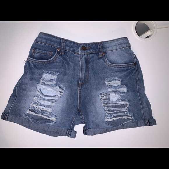 Ripped Jean Shorts - Picture 1 of 2